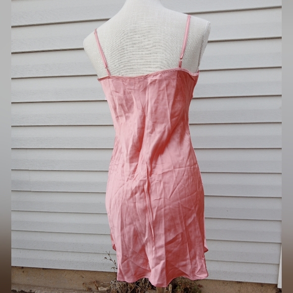 SOLD! 100% Silk Lingerie Dress, NWT, Vintage, 🪸 Coral Colored - Picture 2 of 5